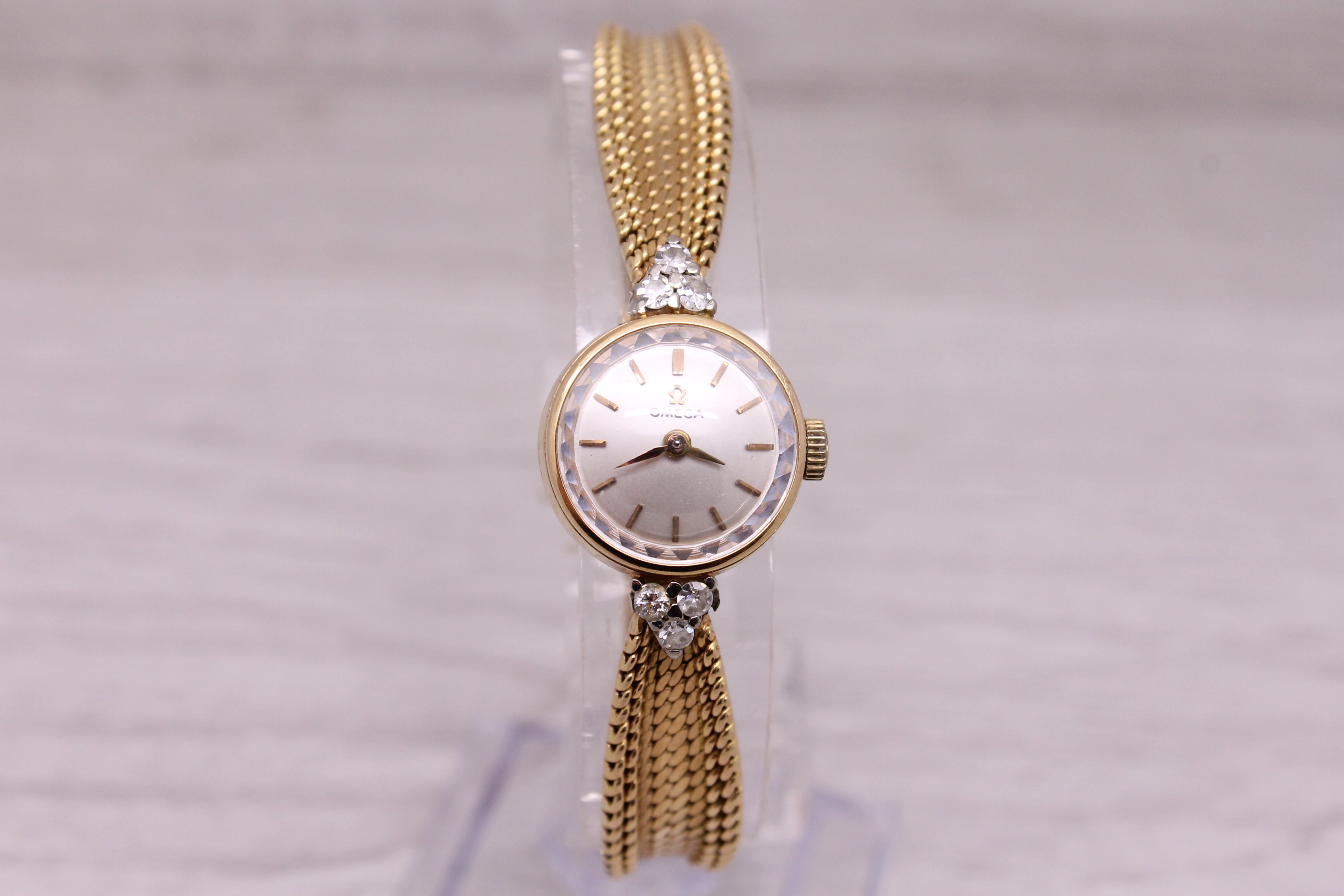 Omega ladies gold watch 1950 best sale