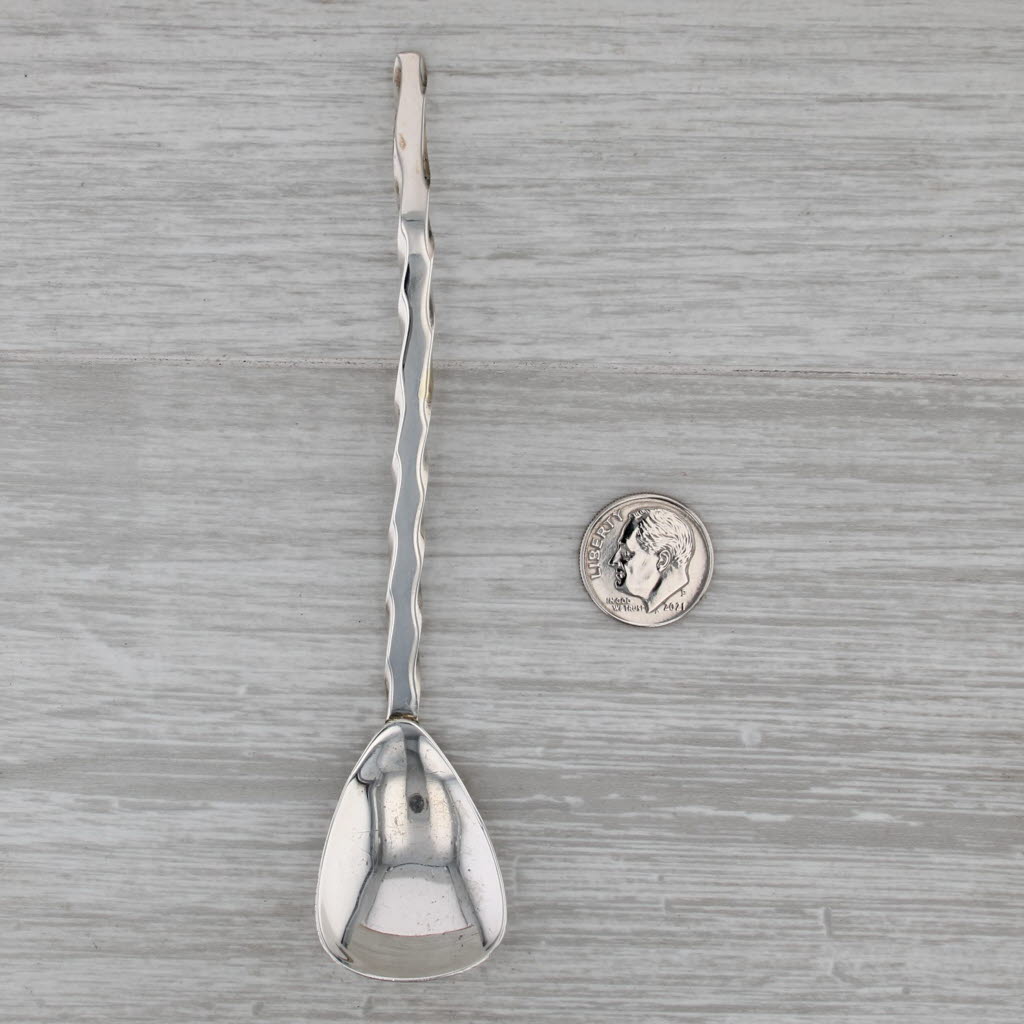 Cartier Spoon Sterling Silver Cocktail Nut Twist Handle 4.75"