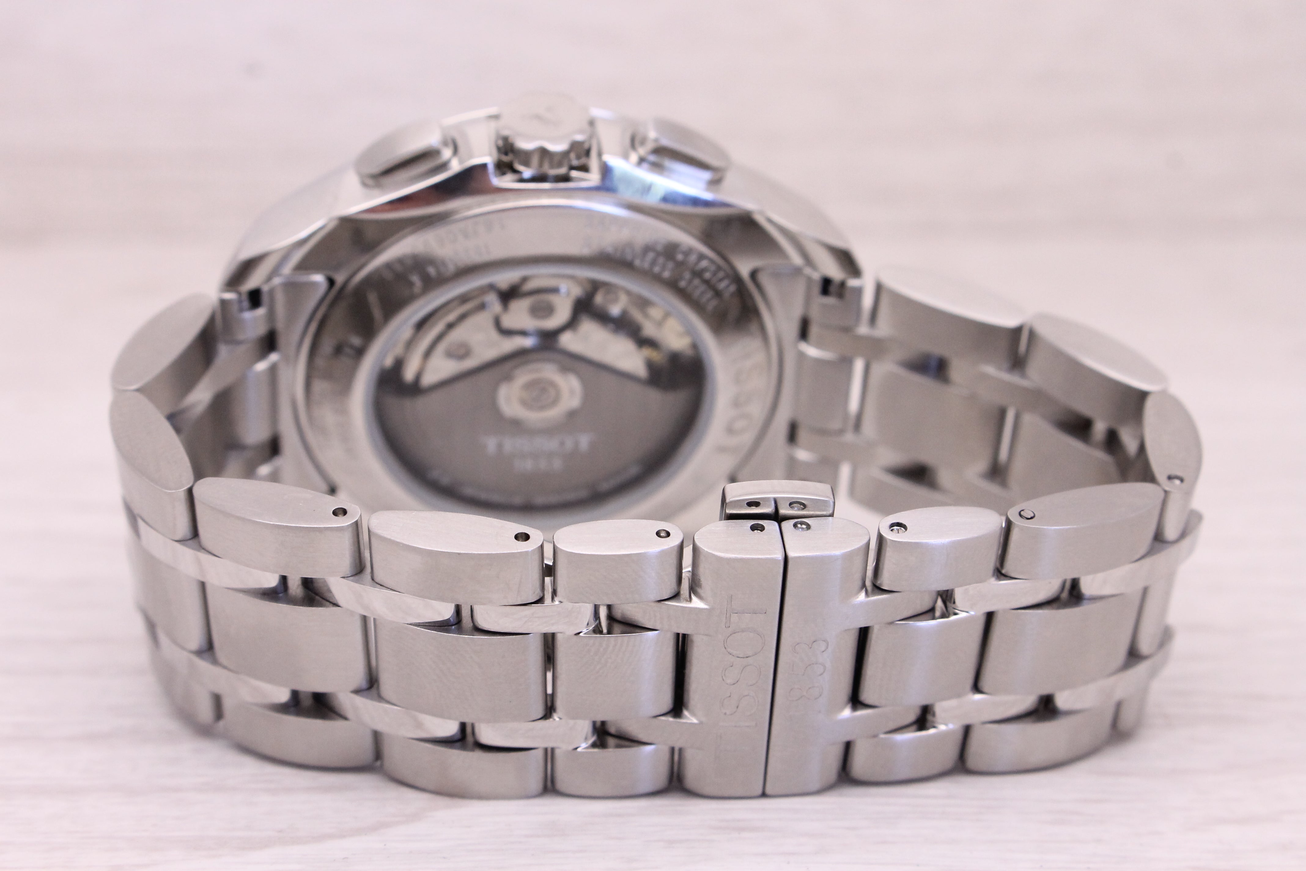Thistle Tissot Couturier 1853 Automatic Chronograph 45mm Steel Mens Watch T035614