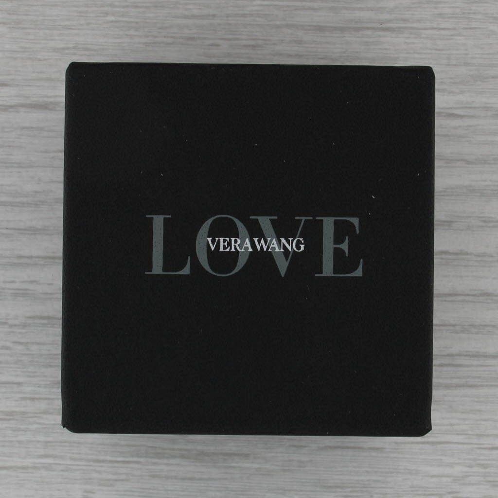 Vera Wang Love 0.34ctw Sapphire Diamond Band 14k Gold Stackable Wedding Ring