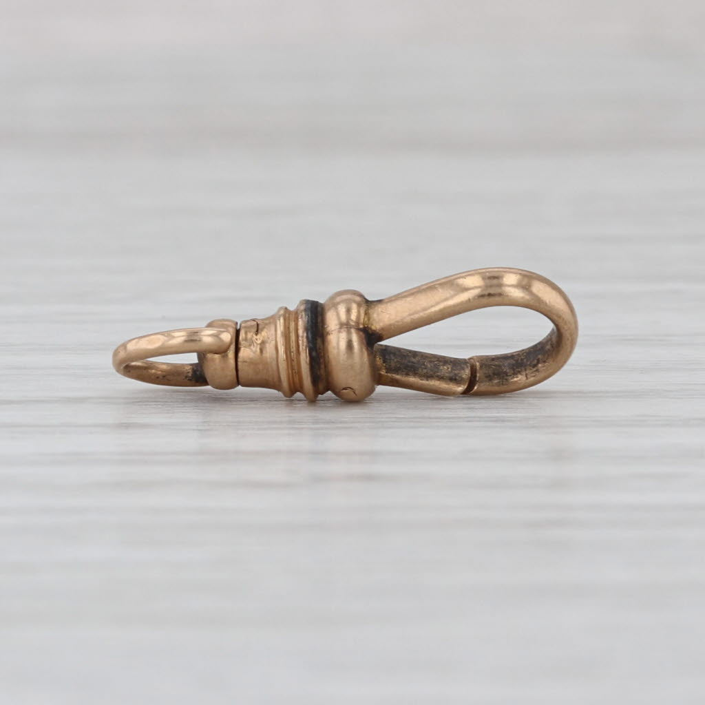 Antique Spring Hook Clasp 10k Yellow Gold Jewelry Making Findings Repair