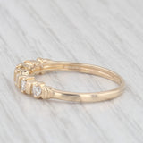 0.18ctw Diamond Wedding Band 14k Yellow Gold Size 7.5 Anniversary Stackable Ring
