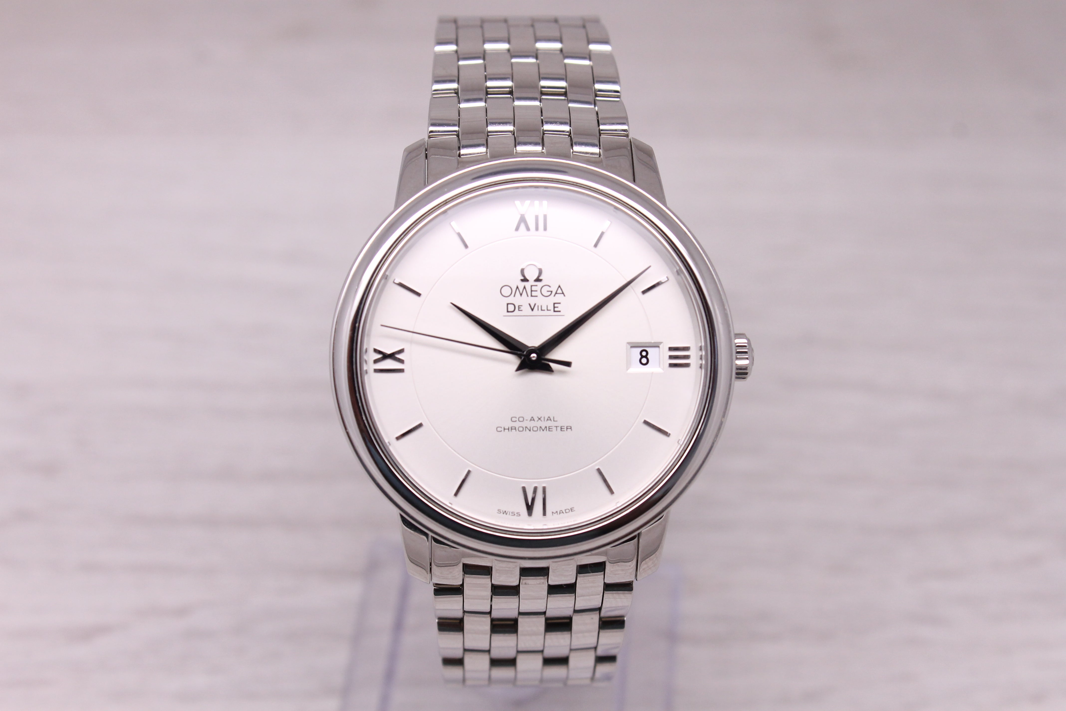 Omega DeVille Co-Axial Chronometer 37mm Mens Steel Automatic Watch w/ Bracelet