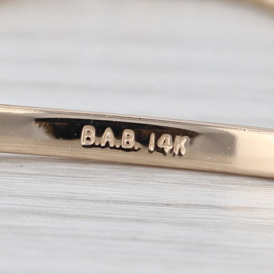 Baby ID Bracelet 14k Yellow Gold Engravable Bar 4.75" Small Size Curb Chain