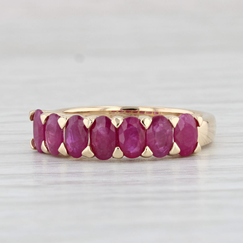 Light Gray 2.15ctw Ruby Ring 14k Yellow Gold Size 6.75 Stackable