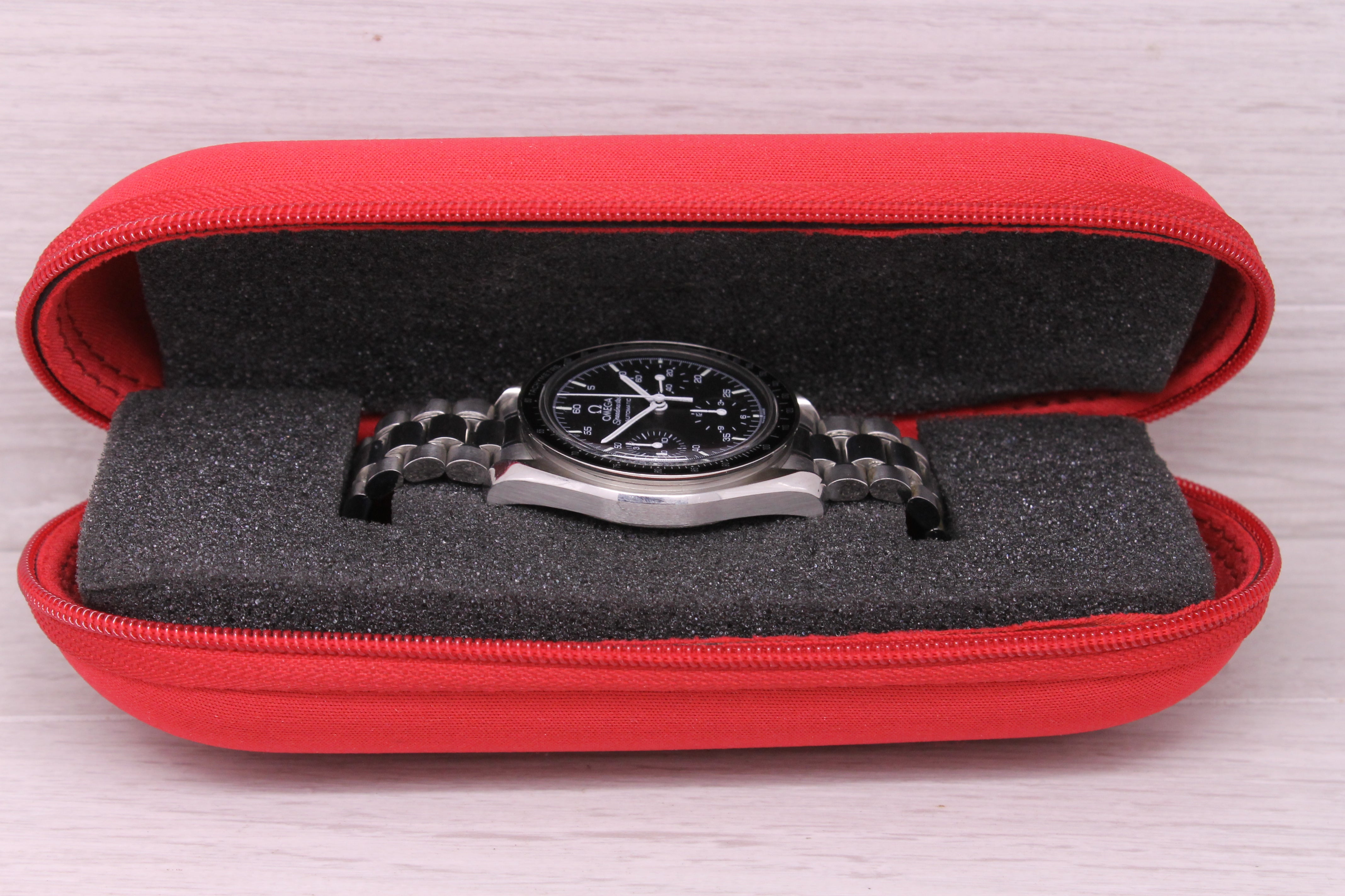 1998 Omega Speedmaster Reduced 39mm Steel Automatic Chronograph Watch 3510.50