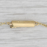 Antique 1ct Garnet Pearl Lariat Necklace 15k Gold Platinum 18.25" Cable Chain