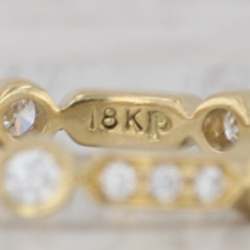 Penny Preville 0.35ctw Diamond Eternity Band 18k Gold Stackable Wedding Ring
