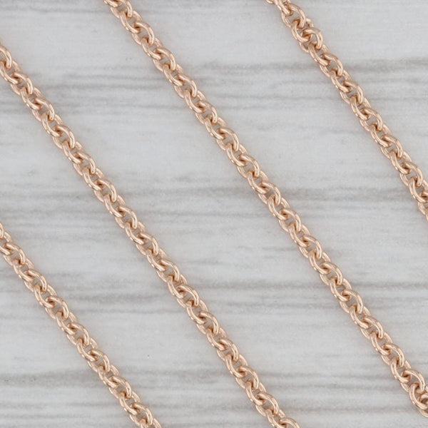 18" Cable Chain Necklace 10k Yellow Gold 1mm