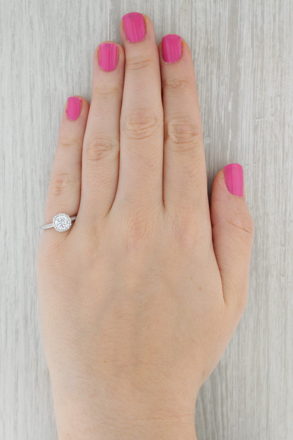 Gray New Tacori Semi Mount Diamond Halo Engagement Ring 18k Gold Sz 6.5 Certificate