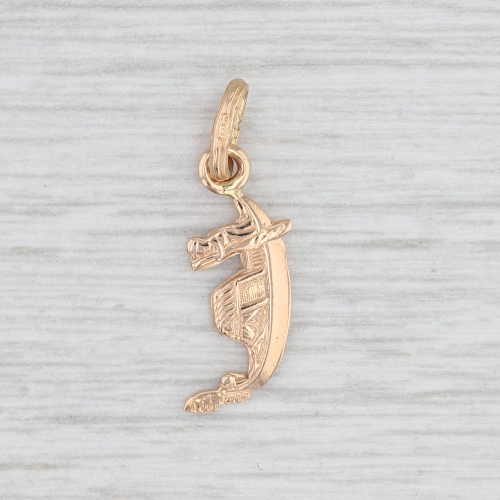 Gondola Charm 18k Yellow Gold Venice Italy Souvenir Pendant