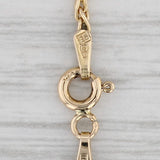 1.34ctw Emerald Diamond V Necklace 14k Yellow Gold 15.5" Wheat Chain