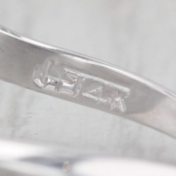 0.18ctw Scalloped Diamond Ring 14k White Gold Size 7.5