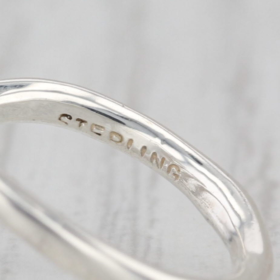 Dan Dye Modernist Abstract Sterling Silver Ring Size 5.25