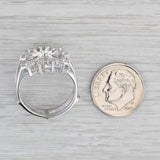 Gray 0.30ctw Diamond Ring Jacket Enhancer 14k White Gold Size 7 Bridal Wedding