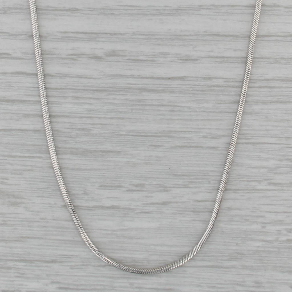 18.25" 1.5mm Snake Chain Necklace Sterling Silver Milor Italy