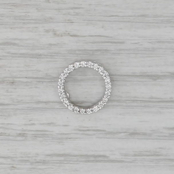 Roberto Coin Floating Eternity Circle Pendant 18k White Gold