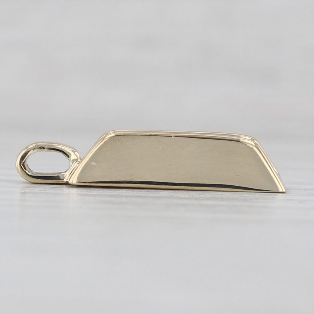0.62ctw Diamond Journey Pendant 14k Yellow Gold Small Drop