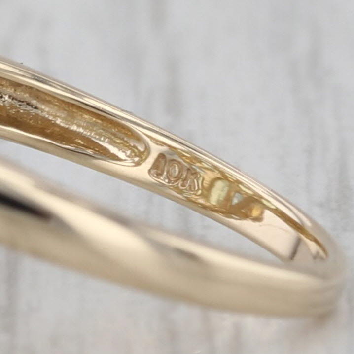 2.52ctw Peridot Citrine Topaz Cluster Ring 10k Yellow Gold Cocktail Size 7