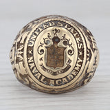 United States Naval Academy 1950 Class Ring 14k Gold Engraved Military USNA