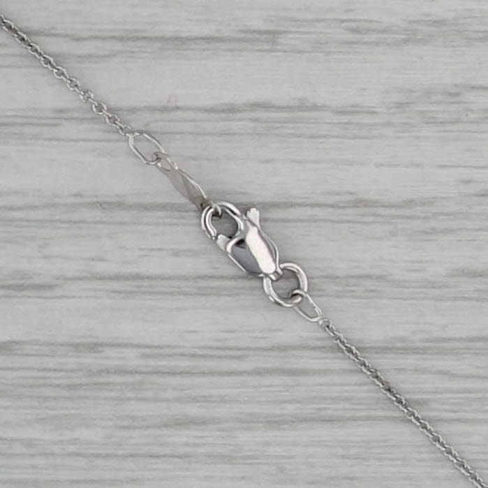 1.83ctw Diamond Eternity Circle Pendant Necklace 14k White Gold 18" Cable Chain