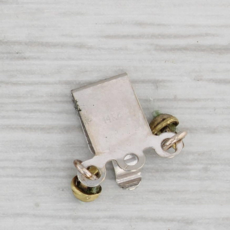 Vintage Cultured Pearl Clasp 14k Gold Double Strand Findings Jewelry Making