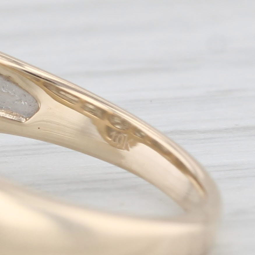 Light Gray 0.53ctw Diamond Cluster Ring 10k Yellow Gold Size 7