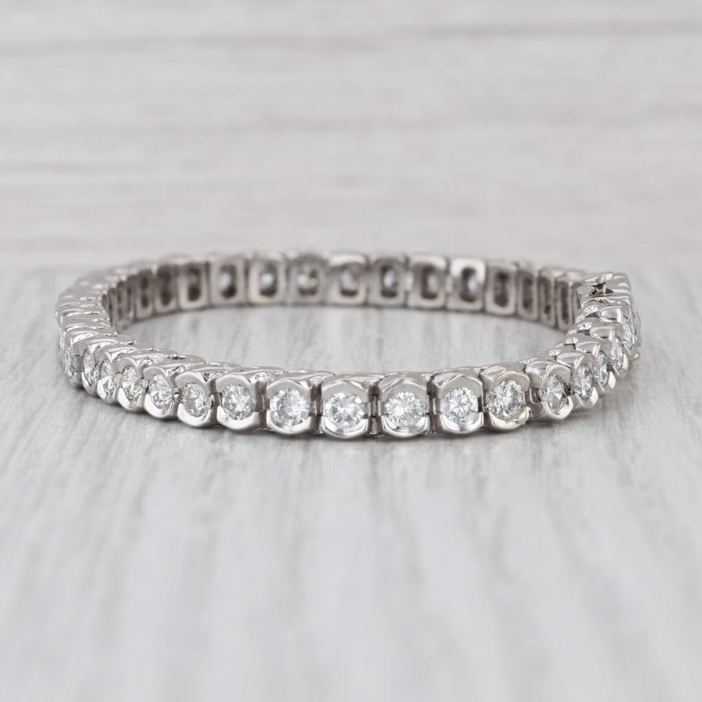 4.70ctw Diamond Tennis Bracelet Platinum 7" 5.2mm