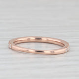 0.33ctw Diamond Wedding Band 14k Rose Gold Size 6.25 Stackable Anniversary