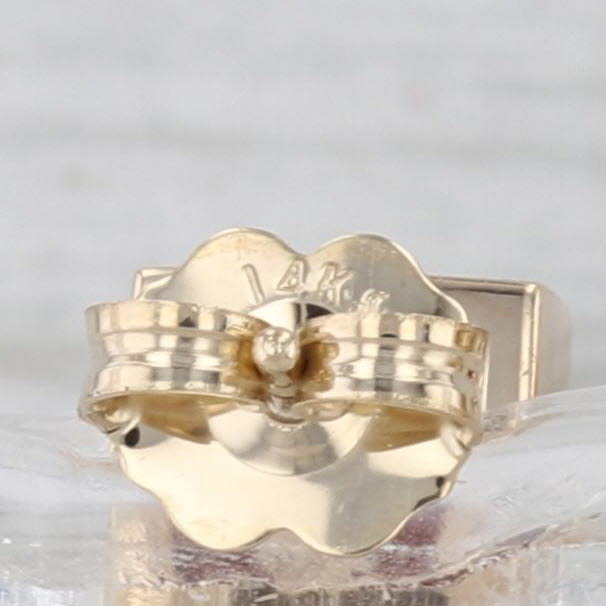 2.60ctw Garnet Stud Earrings 14k Yellow Gold Bezel Set Solitaire Square Studs