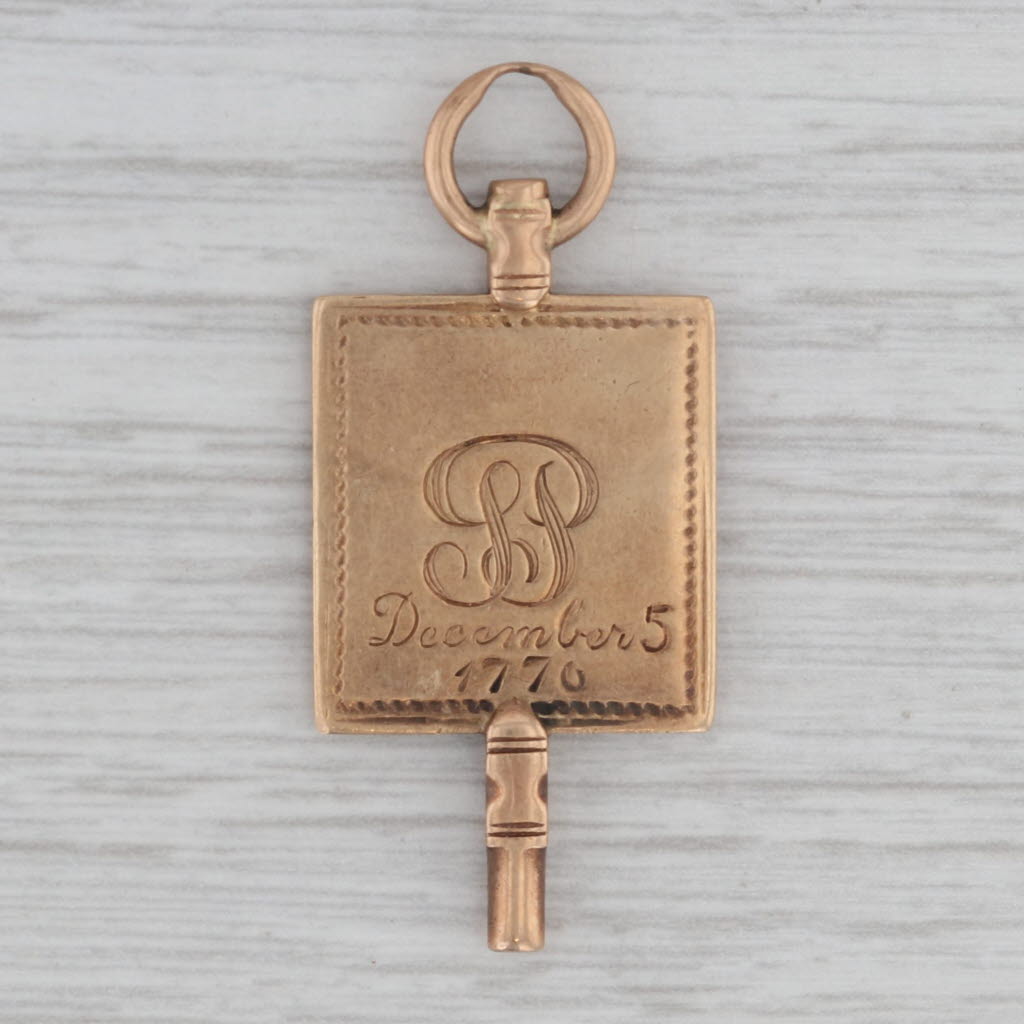 Gray Phi Beta Kappa Key Fob Pendant 14k Gold Vintage Not Engraved