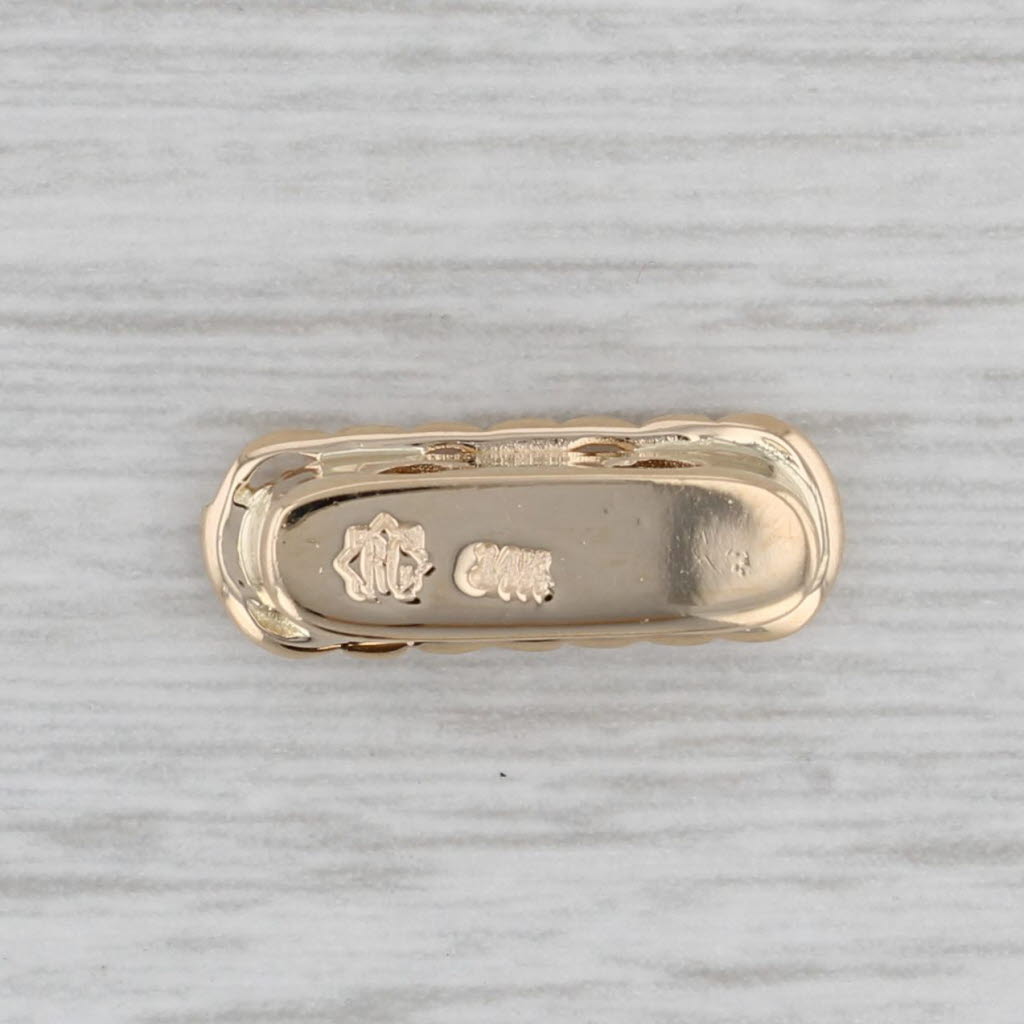 Gray Richard Klein Diamond Slide Bracelet Charm 14k Yellow Gold Vintage