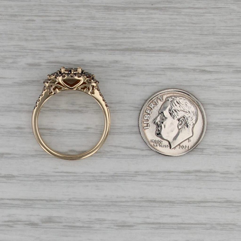 Le Vian 0.75ctw Champagne Diamond Engagement Ring 14k Yellow Gold Size 7