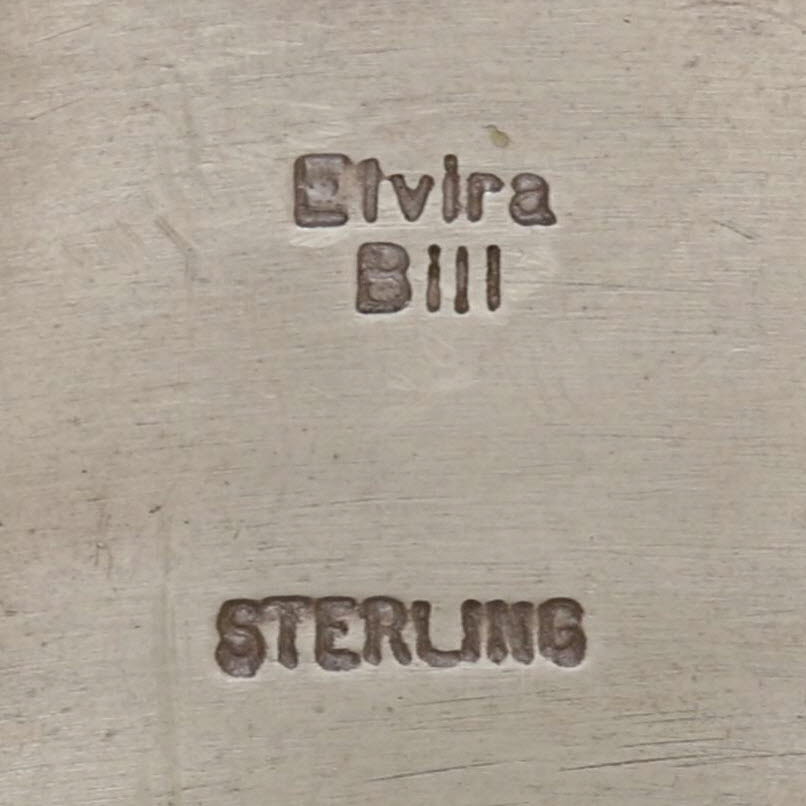 Elvira Bill Large Statement Cuff Bracelet Sterling Silver Navajo Native American