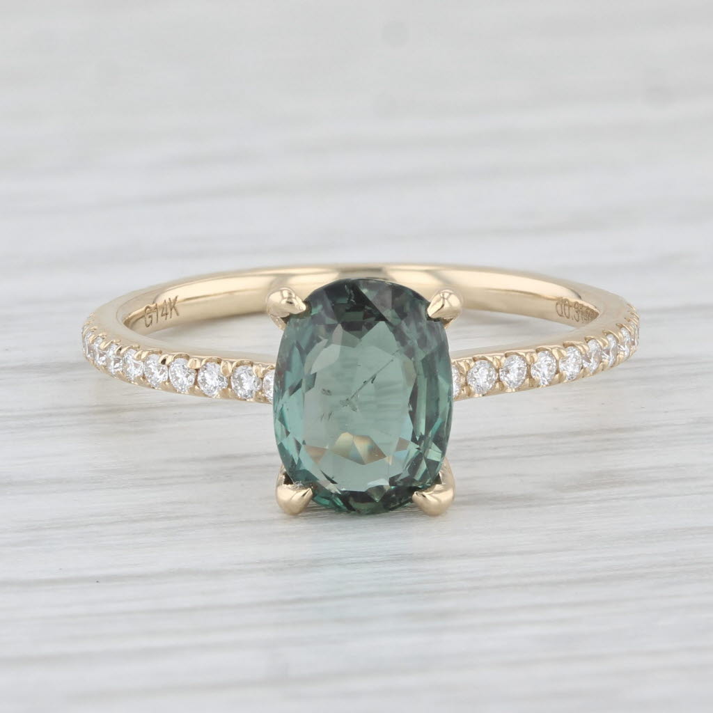 Light Gray New 1.89ctw Alexandrite Diamond Ring 14k Yellow Gold Size 7 Engagement