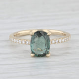 New 1.89ctw Alexandrite Diamond Ring 14k Yellow Gold Size 7 Engagement