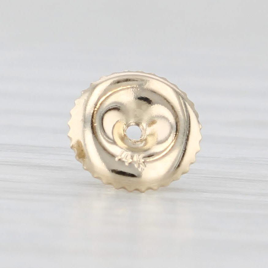 Light Gray 0.18ctw Diamond Cluster Swirl Stud Earrings 10k Yellow Gold