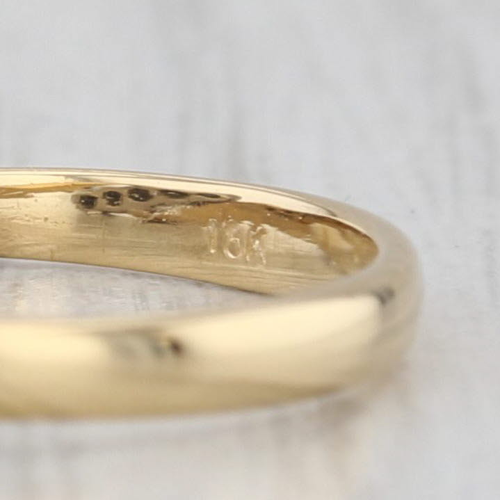 0.14ctw Diamond Bypass Ring 18k Gold Platinum Size 8.5 Wedding Anniversary