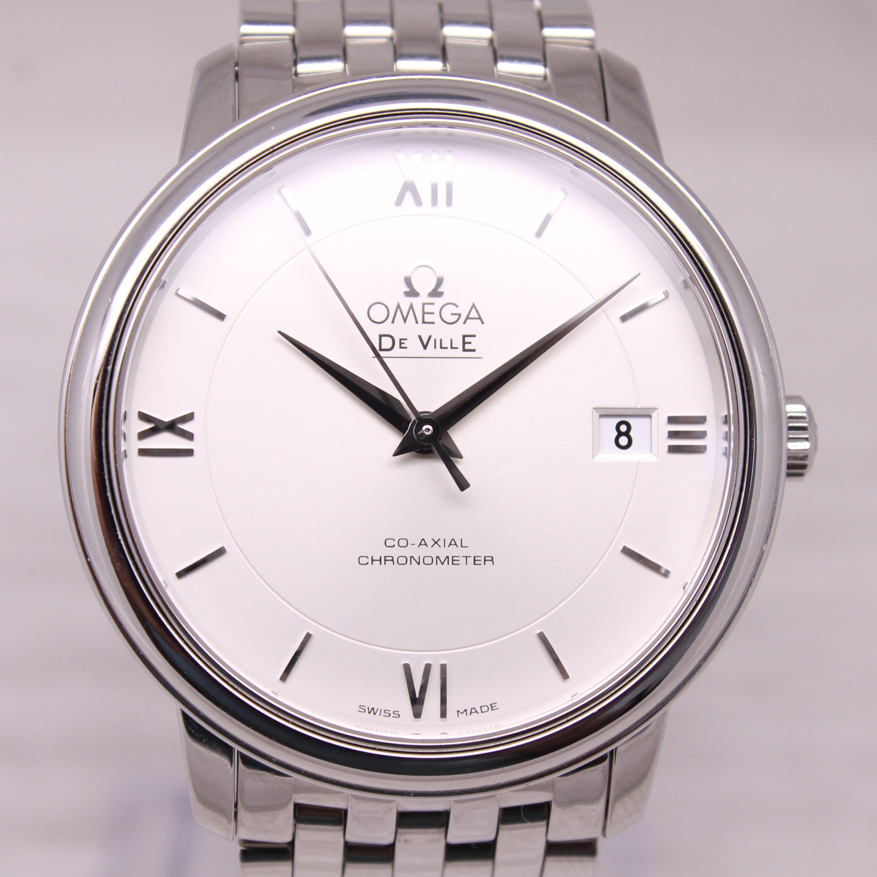 Omega DeVille Co-Axial Chronometer 37mm Mens Steel Automatic Watch w/ Bracelet