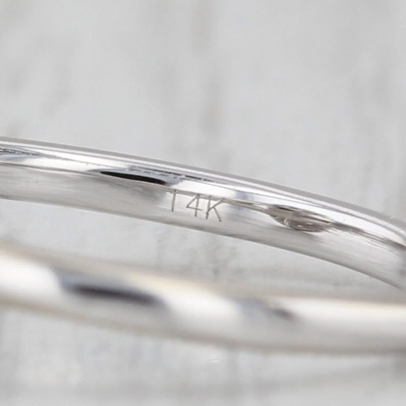 1.32ctw Round Lab Grown Diamond Halo Engagement Ring 14k White Gold Size 7