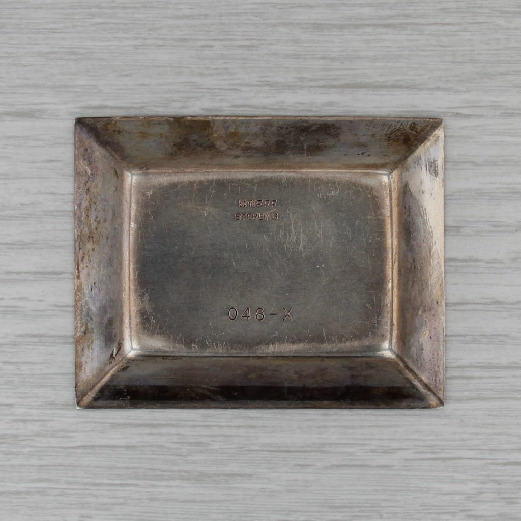 Sigma Alpha Eta Fraternity Match Box Holder Tray Vintage Stieff Sterling Silver