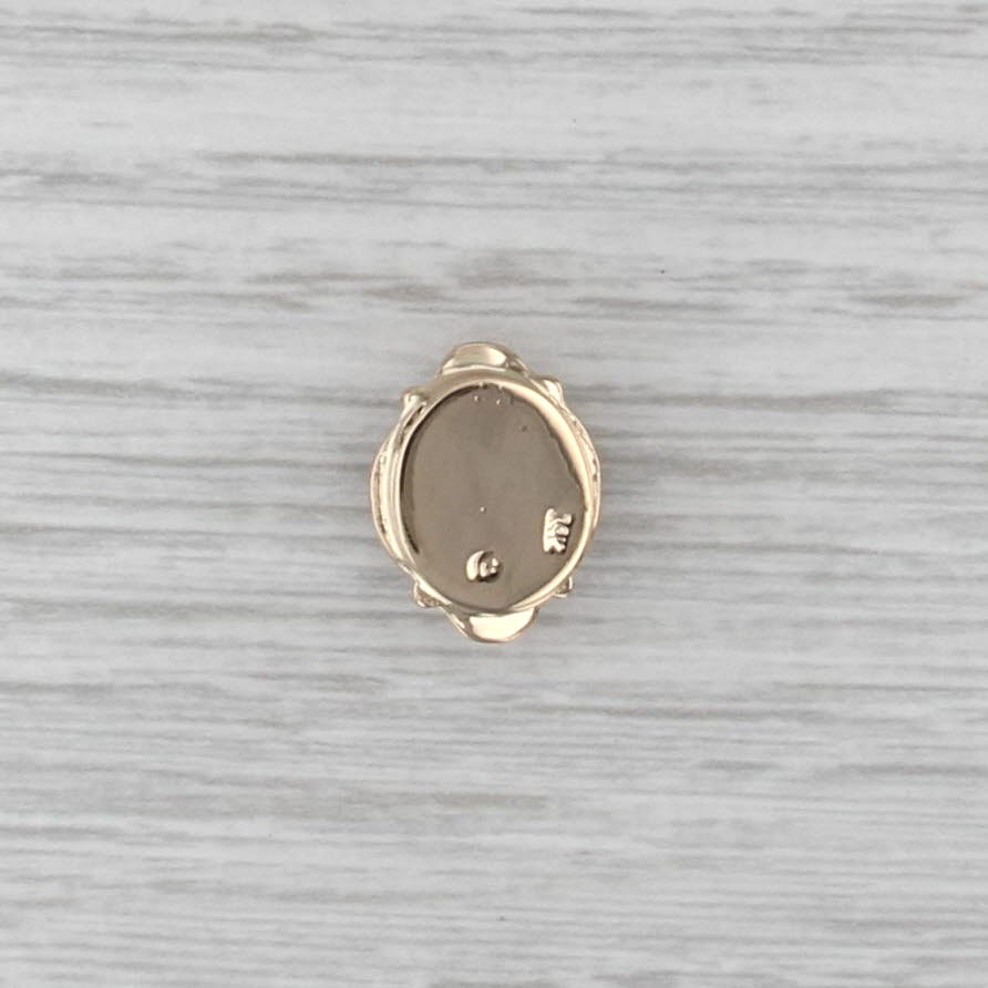 0.44ct Amethyst Slide Bracelet Charm 14k Yellow Gold Oval Solitaire