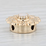 Richard Glatter Opal Slide Bracelet Charm 14k Gold Vintage Cabochon Solitaire