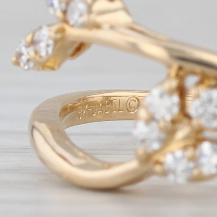 0.18ctw Diamond Ring Guard Enhancer Jacket 18k Yellow Gold Bridal Size 6.5