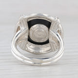 Slane & Slane Onyx Bumble Bee Signet Ring Sterling Silver Size 8
