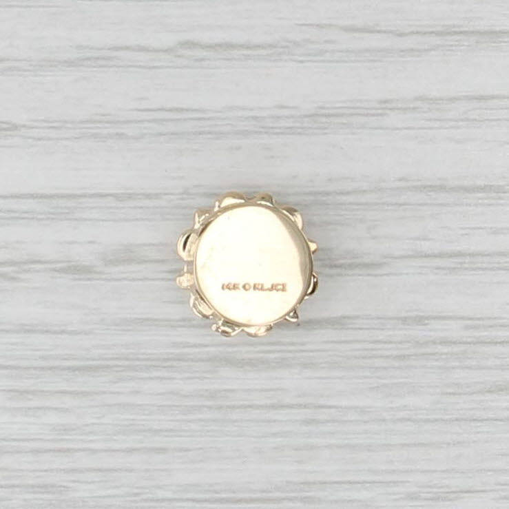 Cultured Pearl Slide Bracelet Charm 14k Gold Vintage Richard Klein