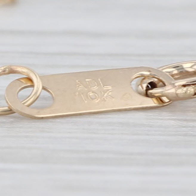 0.22ctw Sapphire Diamond Cross Pendant Necklace 10k Yellow Gold 18" Rope Chain