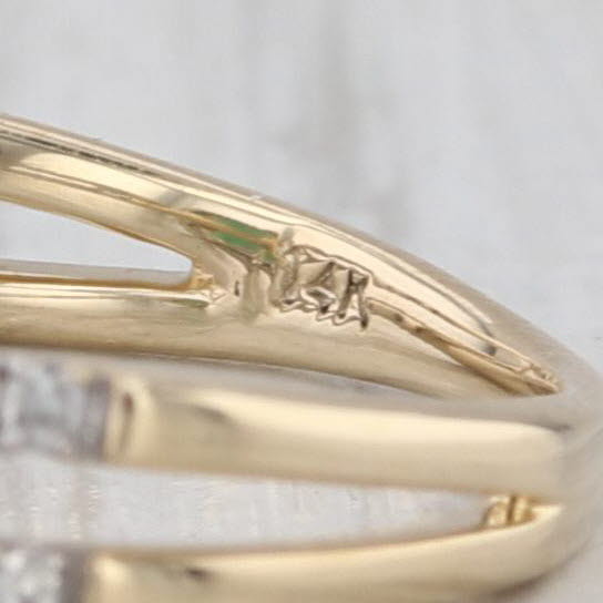 0.86ctw Oval Emerald Diamond Halo Ring 14k Yellow Gold Size 7 Engagement