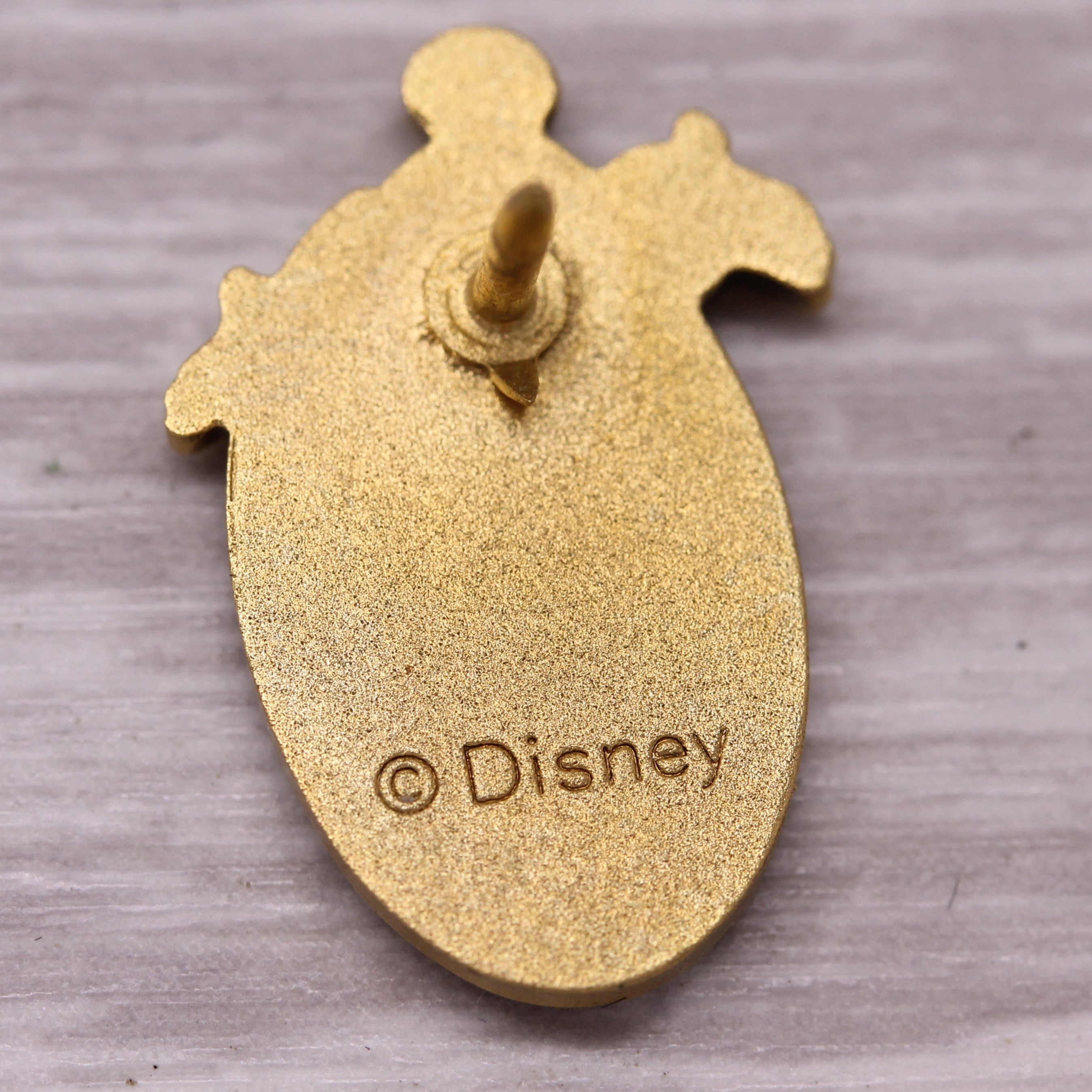 Rosy Brown Vintage Disney Mickey Mouse 20 Years Oval Service Pin Figural Cartoon