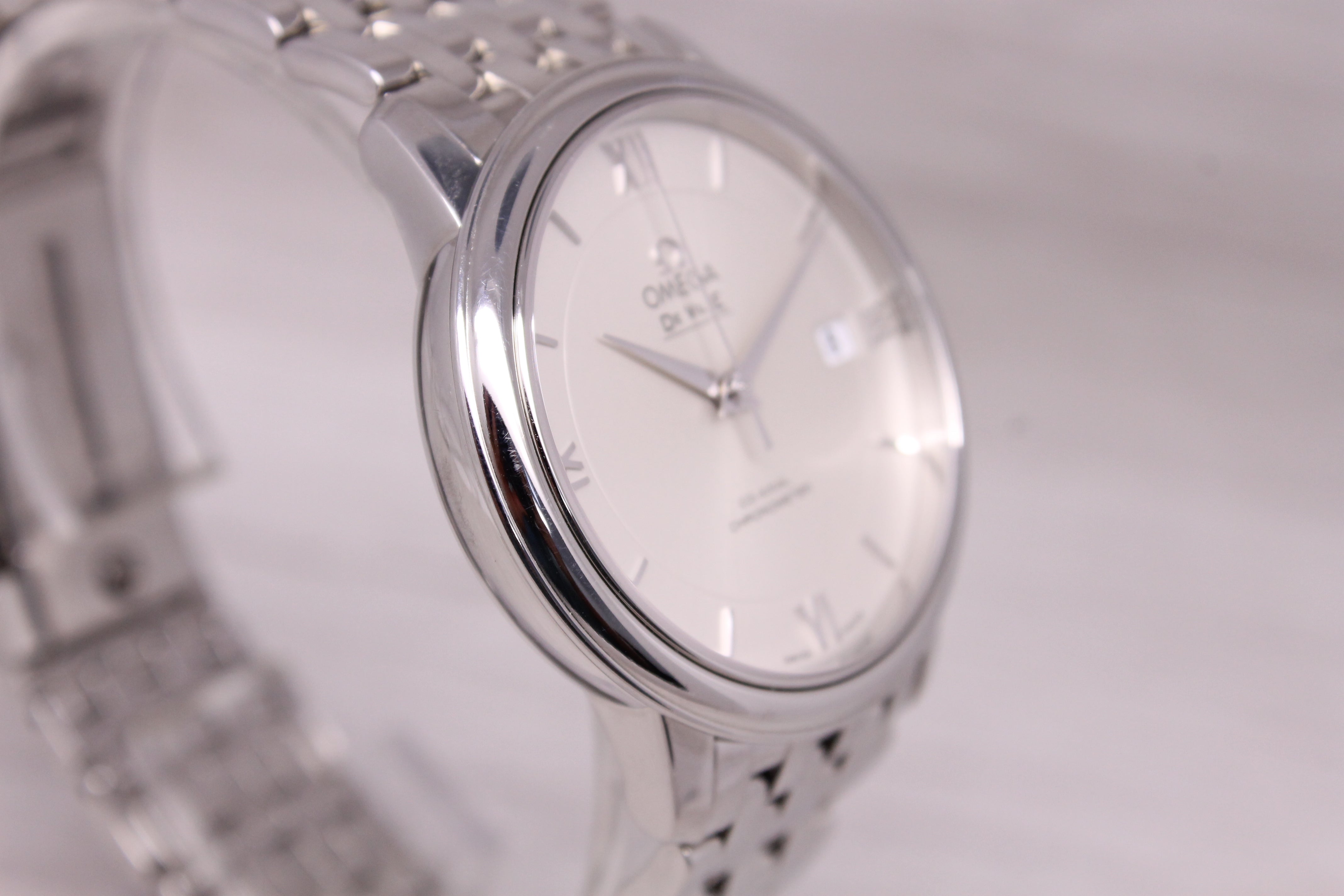 Omega DeVille Co-Axial Chronometer 37mm Mens Steel Automatic Watch w/ Bracelet